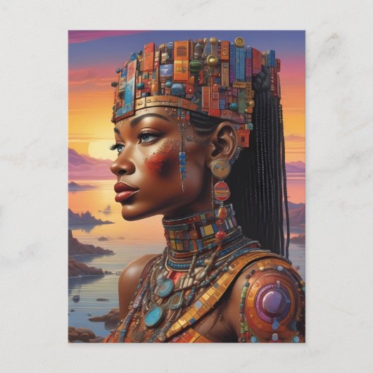 De blik van Cleopatra Briefkaart (Voorkant)