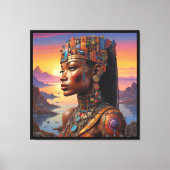 De blik van Cleopatra Canvas Afdruk (Voorkant)