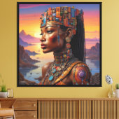 De blik van Cleopatra Canvas Afdruk (Insitu (Woonkamer))