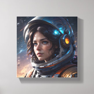 De blik van Cosmic Explorer Canvas Afdruk