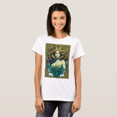 De blik van de Enchantress Medusa illustratie T-shirt (Voorkant volledig)