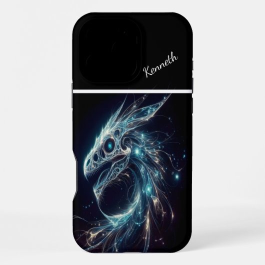 De blik van de kosmische draak iPhone hoesje (Achterkant)
