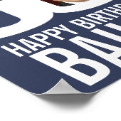 De blik van de verjaardag wie 50 douanefoto naam i poster (Hoek)