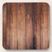 De blik van echt hout drankjes onderzetter (Voorkant)