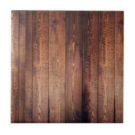 De blik van echt hout! tegeltje