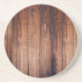 De blik van echt hout zandsteen onderzetter (Voorkant)