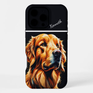 De blik van een Golden Retriever iPhone 16 Pro Max Hoesje