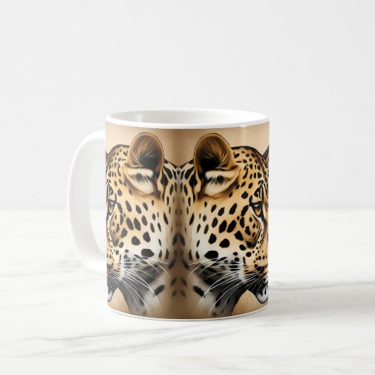 De blik van Leopard: Koffiemok (Voorkant links)