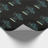 De blik van Neon laat tropische palmbomen opstaan Cadeaupapier (Hoek)