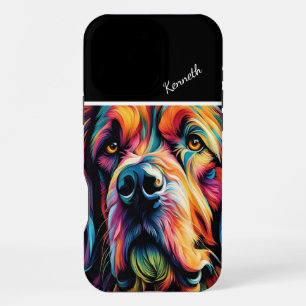 De blik van Rainbow Dog iPhone 16 Pro Max Hoesje