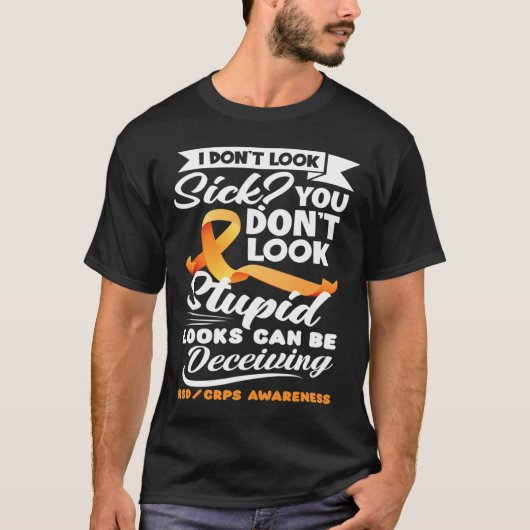 De blikken kunnen Oranje Lint RSD CRPS Awar mislei T-shirt (Voorkant)