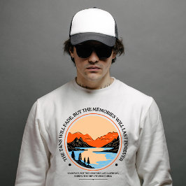 De blikken zullen vervagen, maar de herinneringen  trui