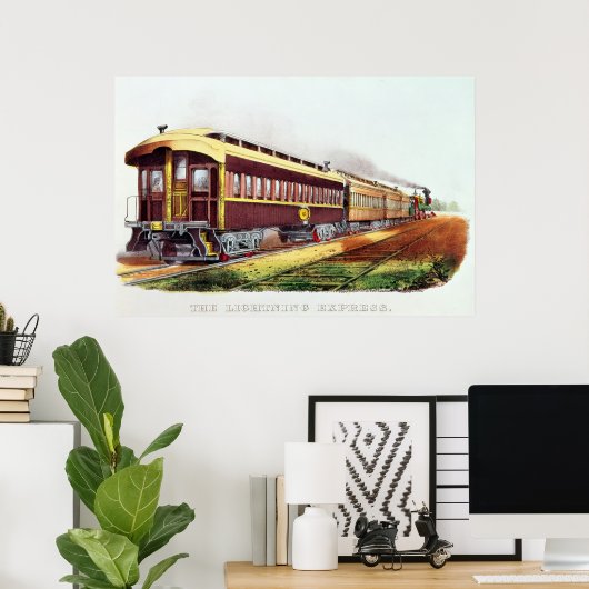 De bliksem Express Poster (Thuiskantoor)