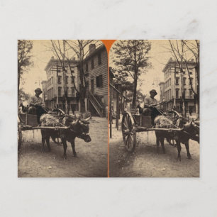 De bliksem Express, Savannah, Ga c. 1886 Briefkaart