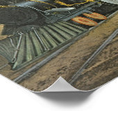 De bliksem Express-treinen, 1863 Poster (Hoek)