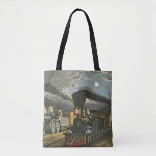 De bliksem Express-treinen, 1863 Tote Bag