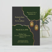 De Bliksem Islamitische Lamp Kaart (Staand voorkant)