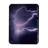 De bliksem over Salt Lake Valley, Utah. Magneet (Verticaal)