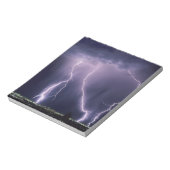 De bliksem over Salt Lake Valley, Utah. Notitieblok (Linkerzijde)