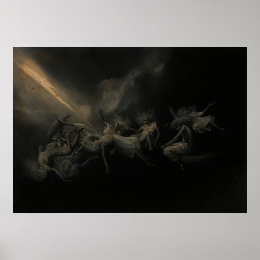 De blikseminslag trof een heksenkuil, herwerkte poster (Voorkant)