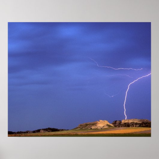 De blikseminslagen bij Scottsbluff Poster (Voorkant)