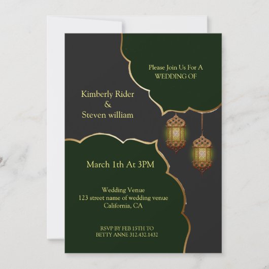 De bliksemlamp kaart (Voorkant)