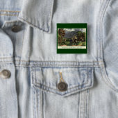 De bliksemproef met een vlieger van Benjamin Frank Vierkante Button 5,1 Cm (In situ)