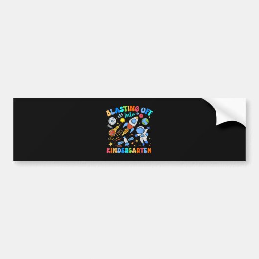 De bliksemstart naar de kleuterschool, terug naar bumpersticker (Voorkant)