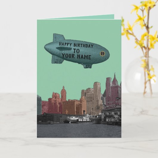 DE BLIMP VAN DE DE JAREN '30HORIZON VAN DE STAD KAART (Gele Bloem)