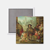 De Blind Hurdy Gurdy Player Magneet (Voorkant / Achterkant)