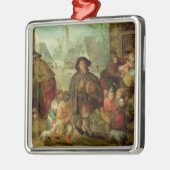 De Blind Hurdy Gurdy Player Metalen Ornament (Links)