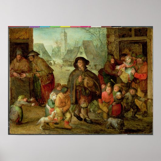 De Blind Hurdy Gurdy Player Poster (Voorkant)