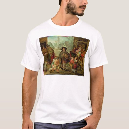 De Blind Hurdy Gurdy Player T-shirt (Voorkant)