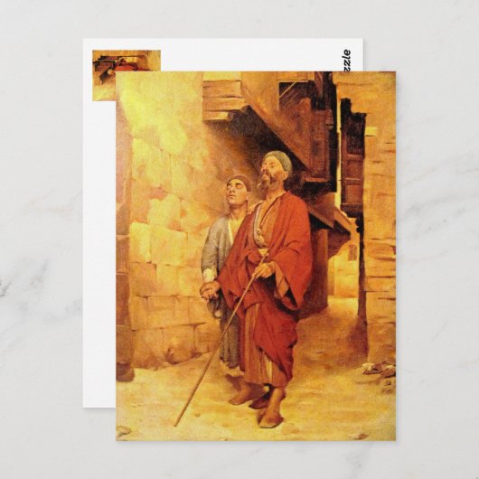 de blinde briefkaart (Voorkant / Achterkant)