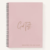 De blinde Douane God 1st Maandelijks om Lijst Chec Notitieboek (Voorkant)