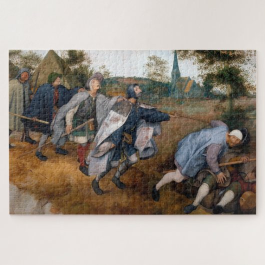 De blinde leider van de Blind, Pieter Bruegel Legpuzzel (Horizontaal)