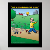 "De blinde leider van de blindheid" Poster (Voorkant)
