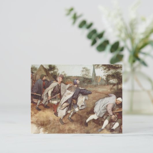 De blinde leider van het Blinde - 1568 Briefkaart (Staand voorkant)