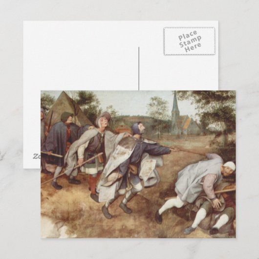 De blinde leider van het Blinde - 1568 Briefkaart (Voorkant / Achterkant)