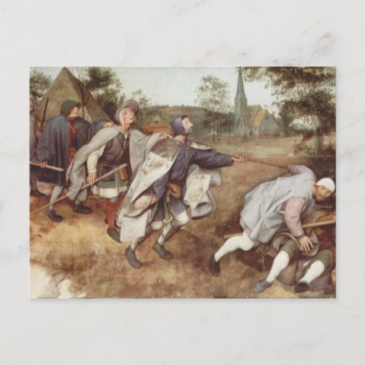 De blinde leider van het Blinde - 1568 Briefkaart (Voorkant)