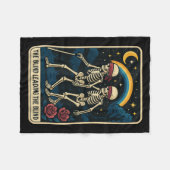 De blinde leidt de blinde Grappige Tarot Kaart Ske Fleece Deken (Voorkant (Horizontaal))