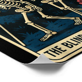De blinde leidt de blinde Grappige Tarot Kaart Ske Poster (Hoek)
