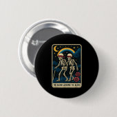 De blinde leidt de blinde Grappige Tarot Kaart Ske Ronde Button 5,7 Cm (Voorkant /achterkant)