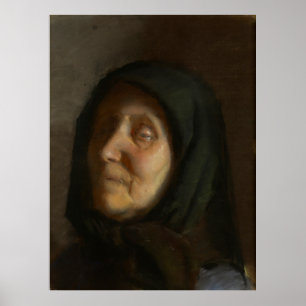 De blinde vrouw, Anna Ancher, 1885 Poster