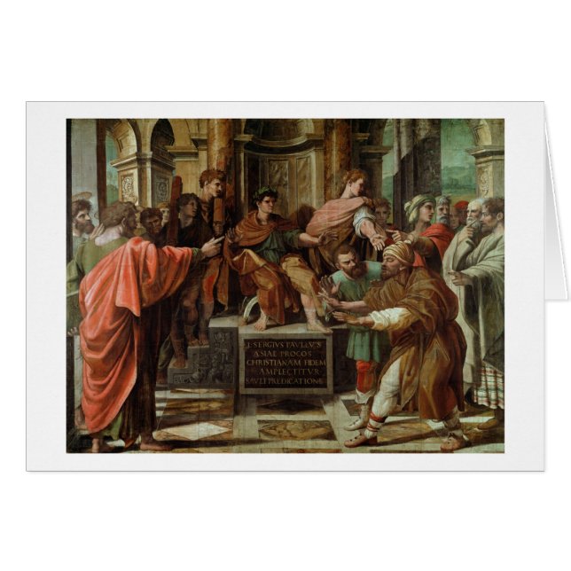 De Blinding van Elymas (cartoon voor de Sistine Ch (Voorkant Horizontaal)