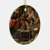 De Blinding van Elymas (cartoon voor de Sistine Ch Keramisch Ornament (Rechts)