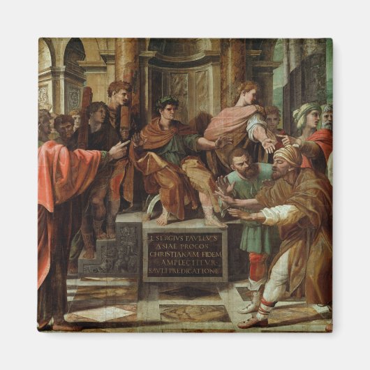 De Blinding van Elymas (cartoon voor de Sistine Ch Magneet (Voorkant)