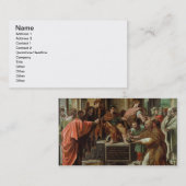 De Blinding van Elymas (cartoon voor de Sistine Ch Visitekaartje (Voorkant / Achterkant)