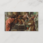 De Blinding van Elymas (cartoon voor de Sistine Ch Visitekaartje (Achterkant)