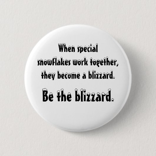 De blizzard ronde button 5,7 cm (Voorkant)